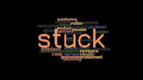 stuck urban dictionary|another word for stuck.